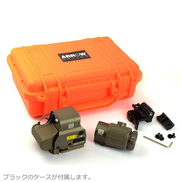ARROW OPTICS EXPS3-0 タイプ ドットサイト 現行刻印モデル ＆ G43 StS タイプ 3X マグニファイア セット デザートカラー