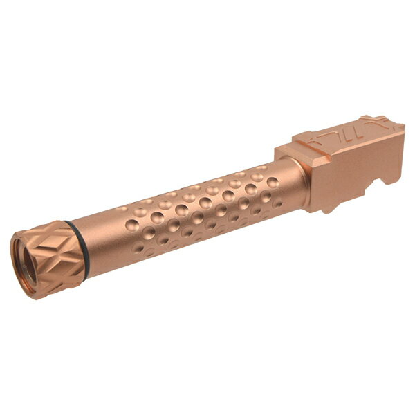 Rakuten - 5KU ZEV タイプ ディンプルスレッドアウターバレル 14mm逆ネジ UMAREX(VFC) G19 Gen.3用 ゴールド