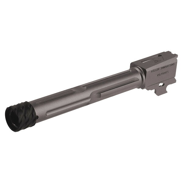 RGW KI VELOCITYタイプ スレッドアウターバレル 14mm逆ネジ SIG AIR GBB P320 M17専用 グレー