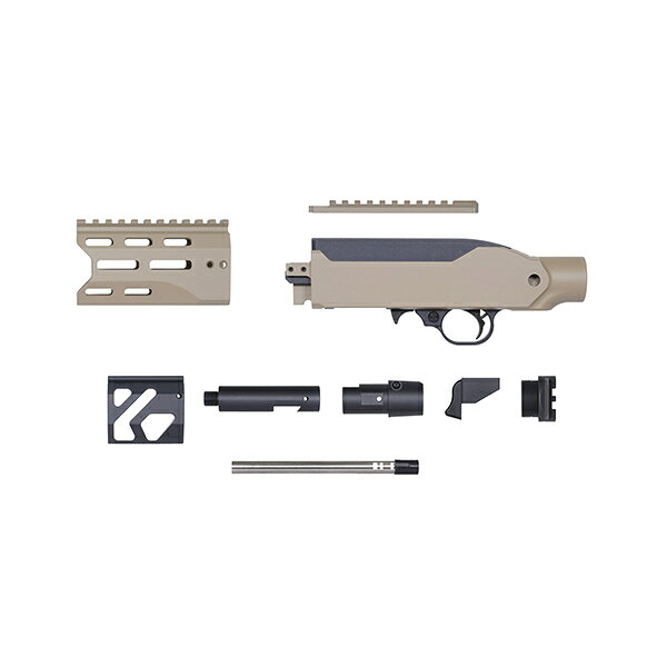 SAMURAIのRGW X GBL KC02 タクティカルシャーシ DXビルドキット KJW KC02 GBB 用 4インチ Cerakote デザートカラー｜アングル2
