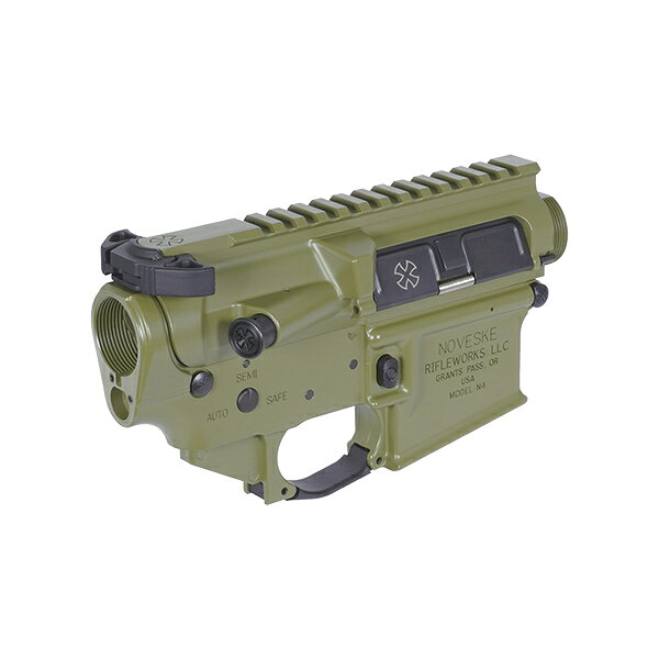 SAMURAIのCGS EMG × T8 SP SYSTEM Noveske Gen.1 M4 アッパー ＆ ロアレシーバーセット CGS / マルイ M4 MWS ガスブローバック用 (Noveske Licensed) バズーカグリーン｜アングル2