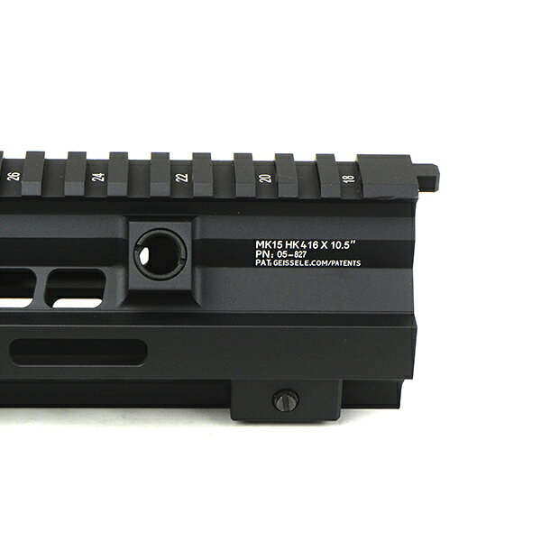 SAMURAIのE&C MP1009 GE タイプ MK15 10.5インチ ハンドガード ブラック｜アングル3