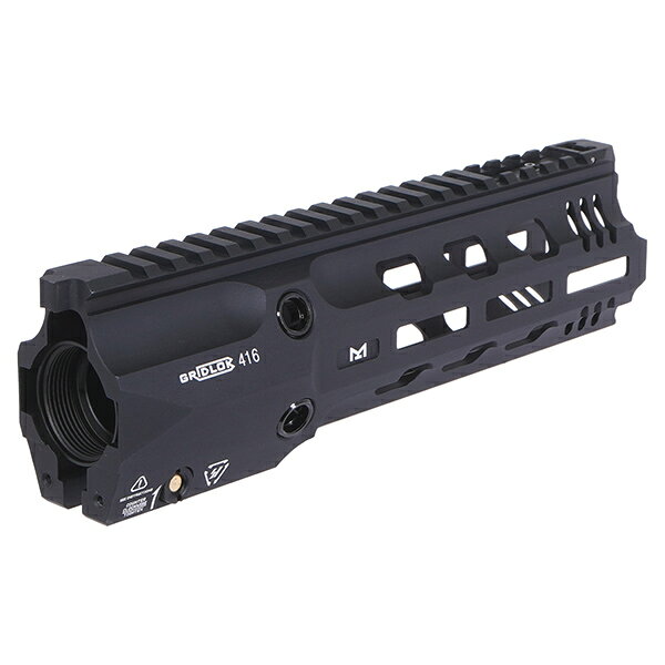 SAMURAIのE&C MP1013 SIタイプ 416 グリッドロック FullDuty M-LOK レールハントガード 9インチ｜アングル2