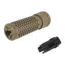 E&C MP134 KAC タイプ QDC CQB ダミーサプレッサー & ハイダー(14mm逆ネジ) デザートカラー