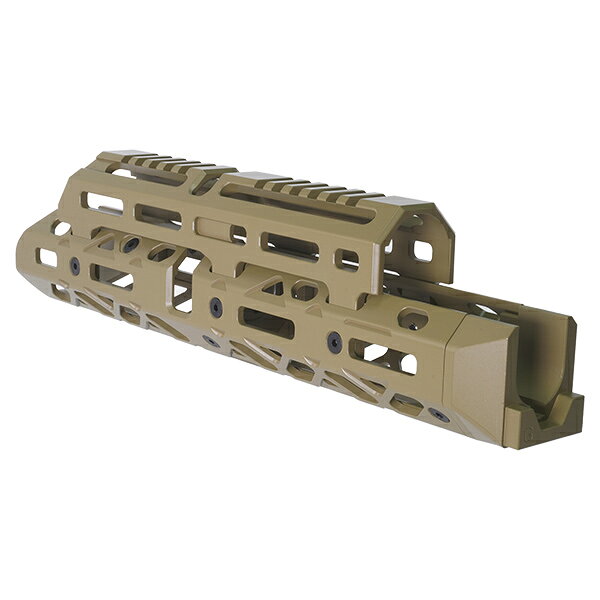 SAMURAIの5KU KPYK CRC 1U020B タイプ AK M-LOK ミディアム ハンドガード GHK AK GBB用 デザートカラー｜アングル2
