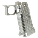 5KU Infinity タイプ CNC アルミニウム グリップ Type3 マルイ ハイキャパ シリーズ用 シルバー