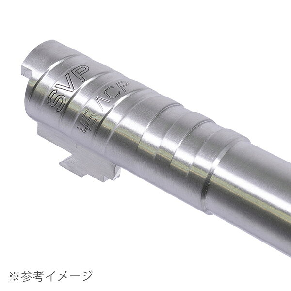 SAMURAIの5KU INFINITY SVP 45ACP タイプ 4.3インチ ステンレス アウターバレル 東京マルイ ハイキャパ用 ブラック｜アングル3