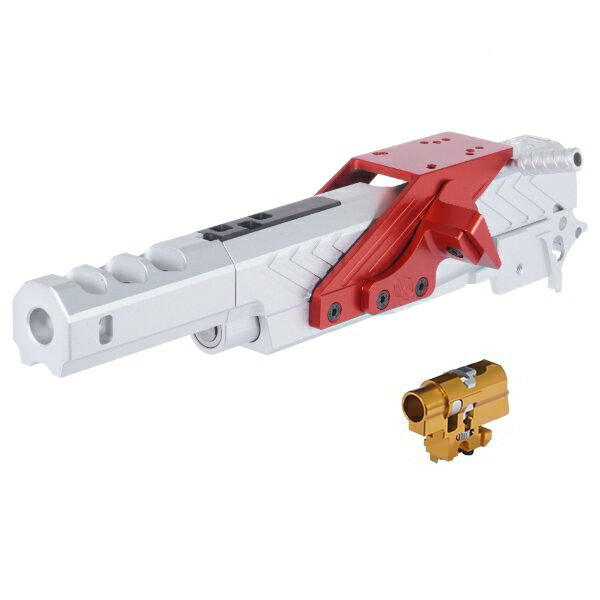 5KU Infinity タイプ CNC アルミニウム IMM 7インチ オープンスタイル キット マルイ ハイキャパ シリーズ用 シルバー/ブラック