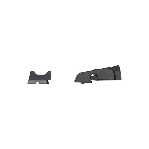 SAMURAIの5KU アルミニウム ファイバーサイトセット ASG/KJW GBB CZ SHADOW2用 ブラック｜アングル3