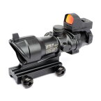 ACOG タイプ 4x32スコープ & DOCTER タイプ OPドットサイト ブラック　サバゲー,サバイバルゲーム,ミリタリー