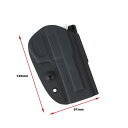 0305 Kydex Holster for Marui 92 96 M9A3 ( BK )、カイデックス製のベルト装着タイプのホルスター。 樹脂のテンションを利用して固定するシンプルなタイプです。 【メーカー情報】 Material : Kydex Fit Marui 92 96 M9A3 ※ご使用の際、メーカー差異や商品個体差などにより 多少の加工調節などが必要となる場合もございます。　