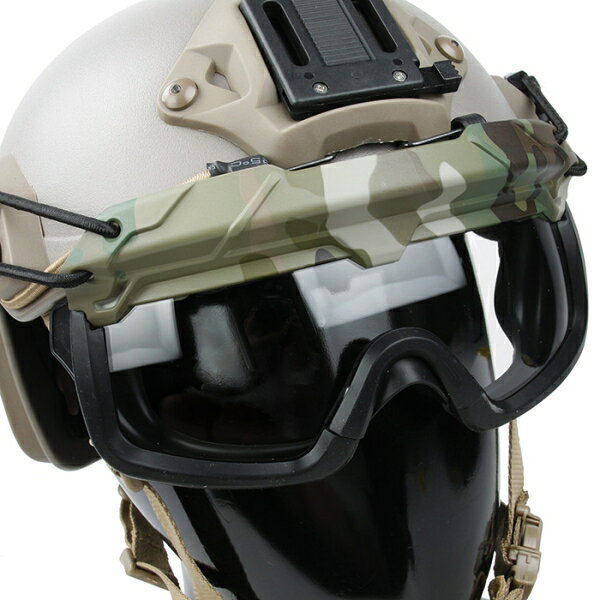 SAMURAIのTMC SF QD Goggle ヘルメットレール 取り付け型 ゴーグル マルチカム迷彩｜アングル2