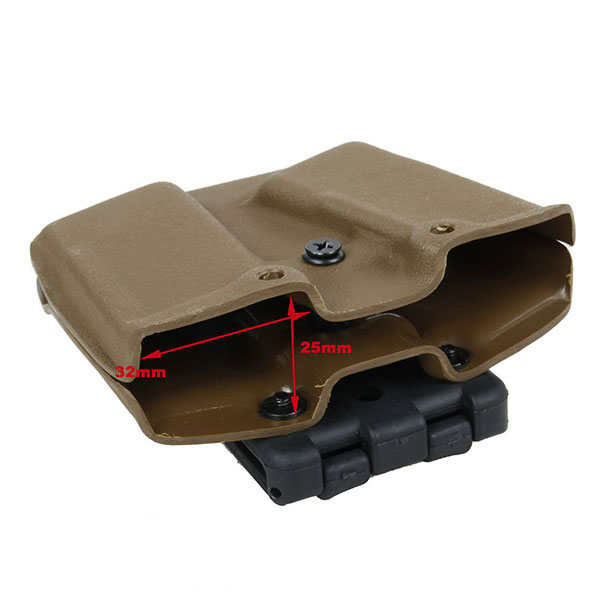 TMC 0305 カイデックス ダブル マガジン ポーチ G17 デザートカラー　サバゲー,サバイバルゲーム,ミリタリー