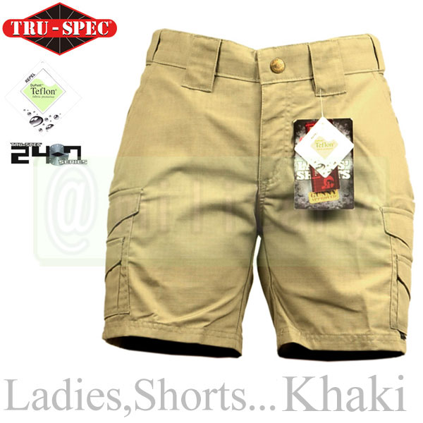 【メーカー協賛セール】TRU-SPEC レディース 24-7シリーズ ショートパンツ カーキカラー