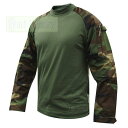 【メーカー協賛セール】TRU-SPEC TACTICAL RESPONSE COMBAT SHIRT コンバットシャツ Woodland(ウッドランド)迷彩(3)