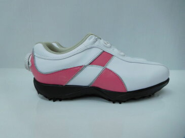 ゴルフシューズ レディース 女性用 フットジョイ Footjoy eCOMFORT 98662J ホワイト/ピンク 22.5cm SU096