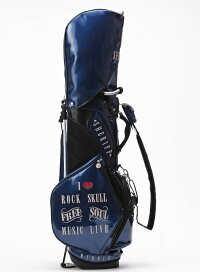 SHERIFFシェリフスカルシリーズゴルフ高級エナメルスタンド式キャディバッグ9.0型SFS-005Blue/Black