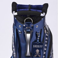 SHERIFFシェリフスカルシリーズゴルフ高級エナメルスタンド式キャディバッグ9.0型SFS-005Blue/Black