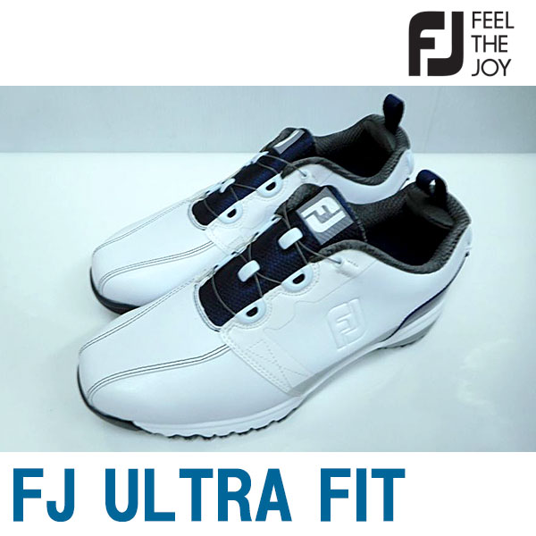 Footjoy フットジョイ 男性用 メンズ ゴルフ シューズ FJ ULTRA FIT ウルトラフィット #54141 ホワイト＋ネイビーSU072