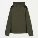 J.LINDEBERG ゴルフウェア ショルダーブリッジハーフジップフード 07152912 カーキ 46:AWM928 48:AWM929