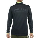 ADMIRAL GOLF アドミラル メンズ 裏起毛 モックネックシャツ ADMA494 ブラック AWM941AWM942