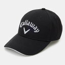 Callaway キャロウェイ ゴルフウェア 帽子 キャップ C24990105 101 ブラック フリーサイズ CAP736