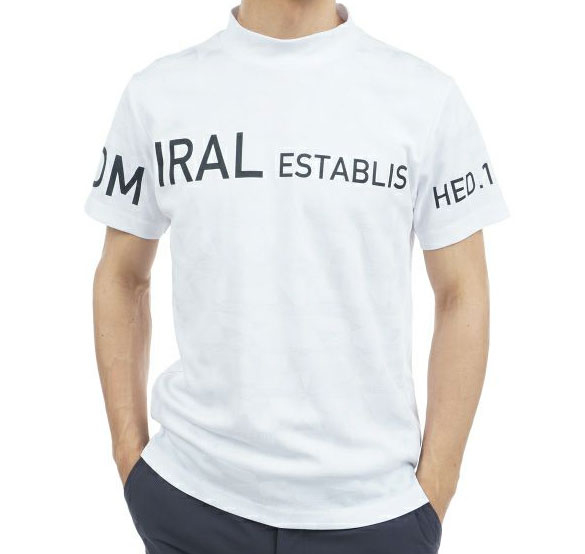 Admiral GOLF　アドミラル ゴルフ ゴルフウェア 春夏 メンズウエア ADMA349ホワイト M:SSM702 L:SSM703 LL:SSM704