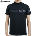 Admiral GOLF(アドミラル ゴルフ) ゴルフウェア 春夏 メンズウエア ビッグロゴモックネックシャツ ADMA518 ブラック M:SSM801 L:...