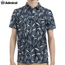 Admiral GOLF(アドミラル ゴルフ) ゴルフウェア 春夏 メンズウエア リゾートプリント シャツ ADMA529ネイビー M:SSM819 L:SSM...