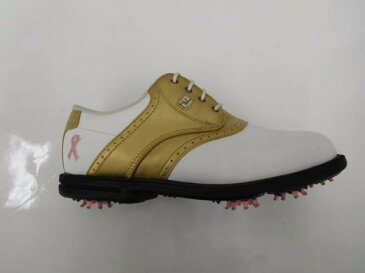 ゴルフ 女性用 レディース シューズ フットジョイドライジョイ Footjoy dryjoy 99142 ホワイト×ゴールド 23.5cm SU013