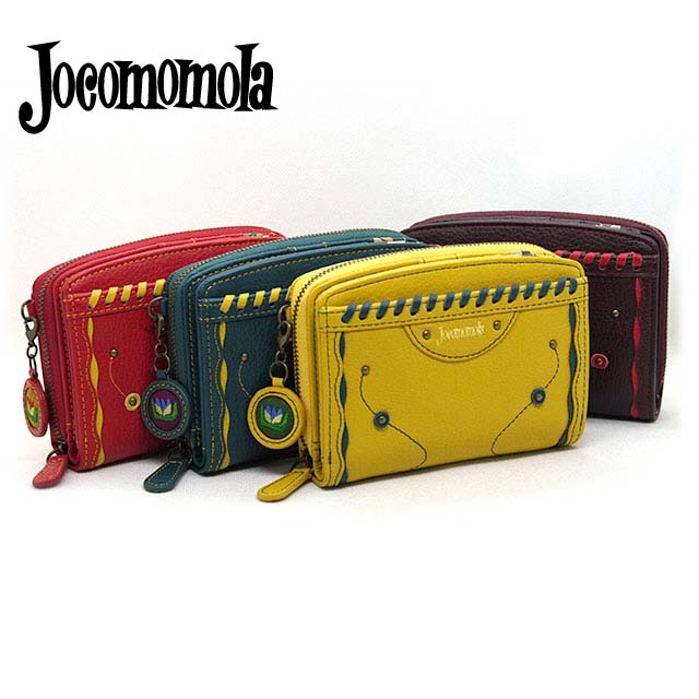 ホコモモラ デ シビラ 二つ折り財布 かわいい 5380180 タルタ レッド グリーン マスタード パープル ブ..