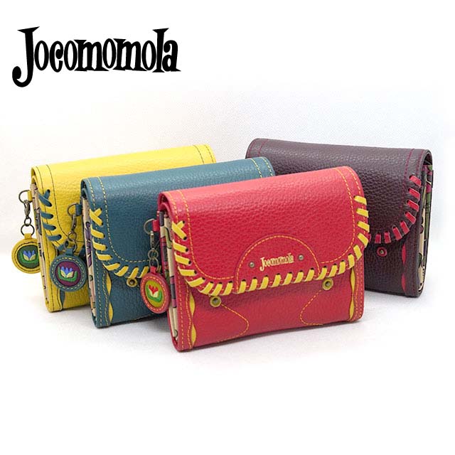 ホコモモラ デ シビラ 二つ折り財布 かわいい 5380181 タルタ レッド グリーン マスタード パープル ブ..