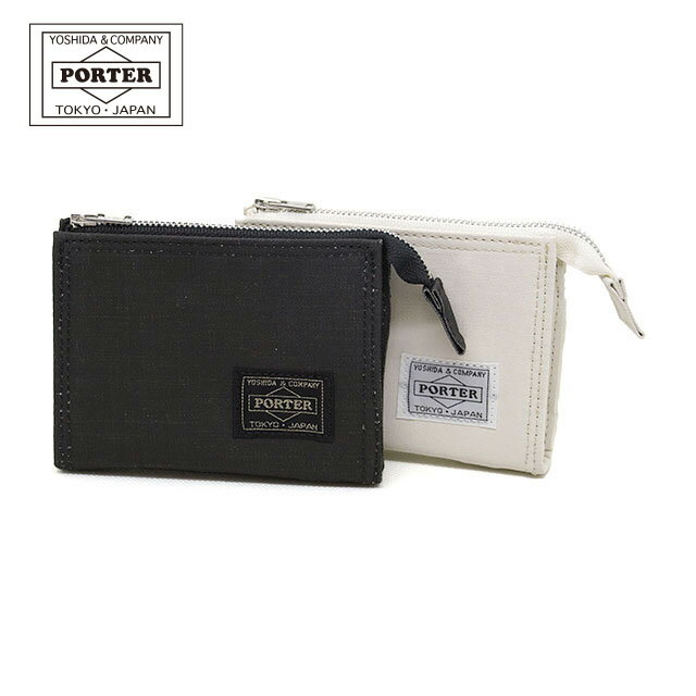 ポーター ダック ジップウォレット 636-06834 PORTER DUCK ZIP WALLET ブラック ホワイト ネイビー カードポケット 駐車券 サービス券 クレジットカード セカンドウォレット マチ無