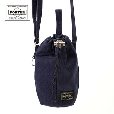 ポーター ショルダーバッグ メンズ レディース ドローストリングバッグ デニム / PORTER DENIM 892-15103 カジュアル レビュー記入でいせ辰木綿小ふろしきプレゼント 送料 代引き手数料無料 ロープ染色 トラベル 岡山 アウトドア プレゼント 誕生日 かわいい 子供