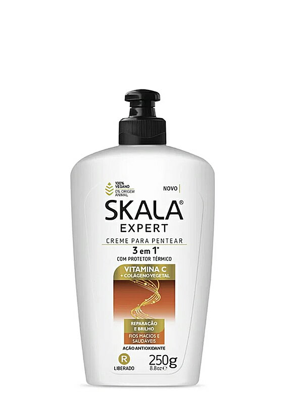 SKALA スカラエキスパート ビタミンC コラーゲン 3 in 1 リーブインクリーム 250g ブラジル製ヘアケア（ダメージヘア 乾燥髪用）