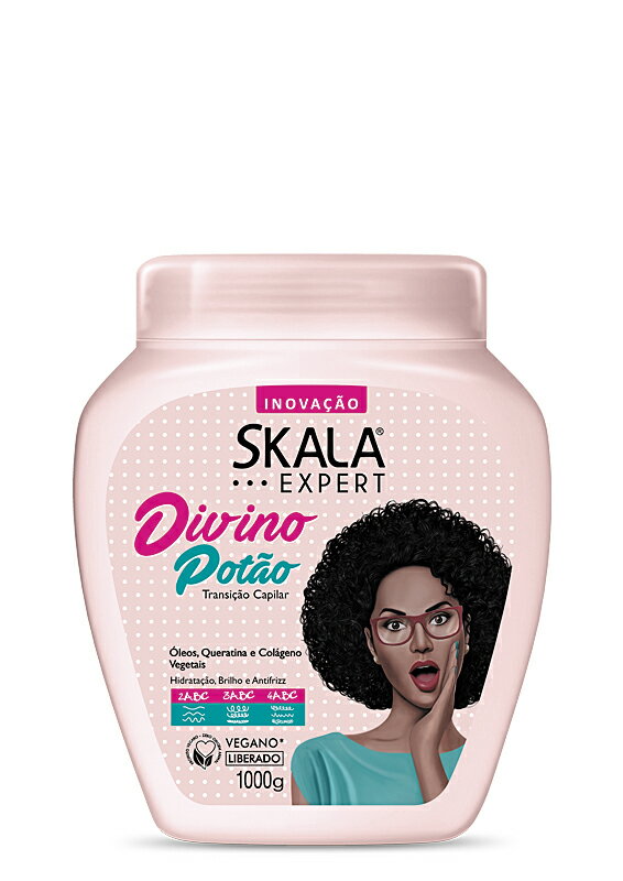 SKALA スカラエキスパート ディヴィーノポトン ヘアトリートメント 1000g 大容量ヘアパック 1kg ブラジル製 シャンプー コンディショナー リーブインクリーム（カーリーヘア用）