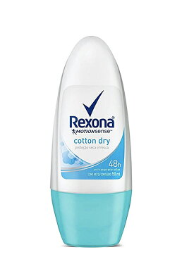 レクソーナ ブラジル デオドラント ロールオン コットン ドライ Rexona Cotton Dry 50ml レディース 女性用 ブラジルコスメ 制汗剤 直塗りタイプ◆翌日配達【あす楽_土曜営業】