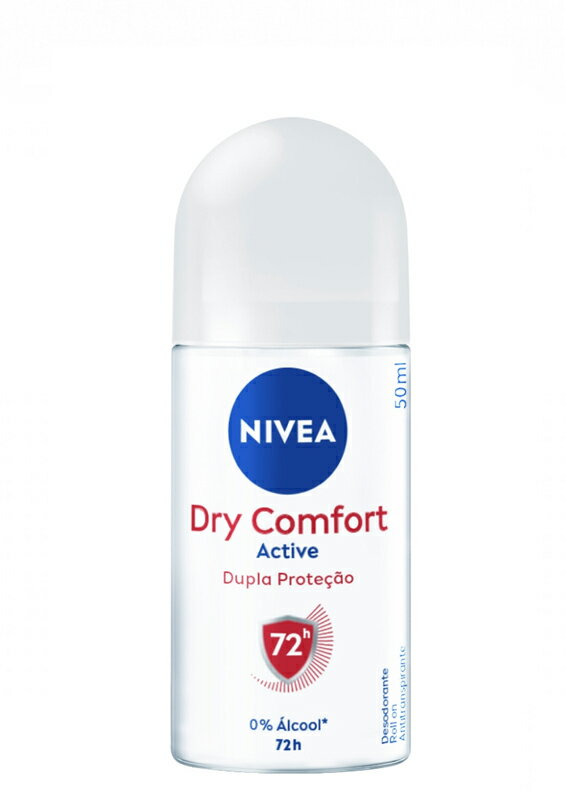 NIVEA ニベア アクティブ ドライコンフォート 50ml ブラジル製デオドラント ロールオン制汗剤（女性用）