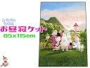 レターパック便で送料無料ムーミンお昼寝ケット 85x115cmグリーン キャラクタージュニア 子供 保育園 タオルケット ちびのミイ ニョロニョロ スナフキン ...