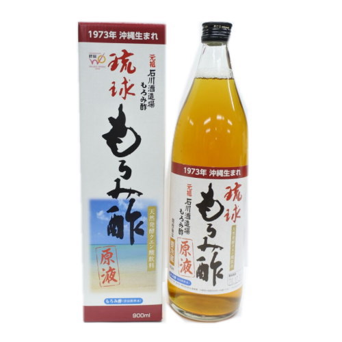 【ポイント5倍】送料無料 石川酒造場 琉球もろみ酢（原液）900ml×12本セット【当店限定 キャップ付き】