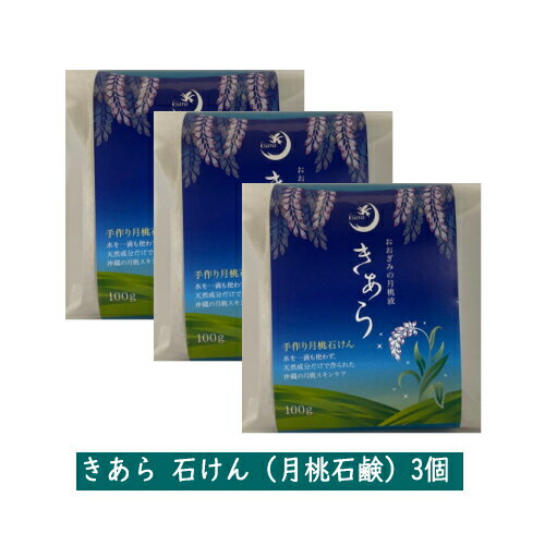 きあら 石けん（月桃石鹸）3個【泡