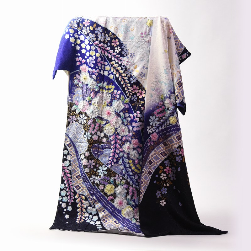 楽天市場】辻が花(カラーネイビー)(着物|和服):レディース 楽天市場】辻が花(カラーネイビー)(着物|和服):レディース