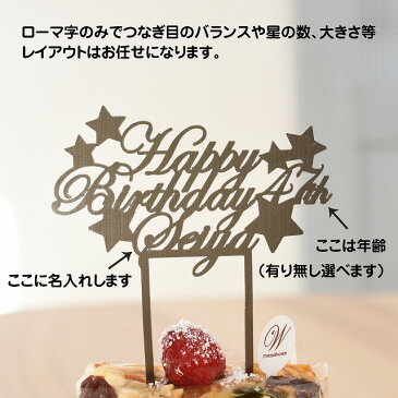 アクリル ケーキトッパー Happy Birthday 名入れ オリジナル ハッピーバースデー 装飾用 誕生日 誕生 記念日 デコレーション ケーキ パーティー