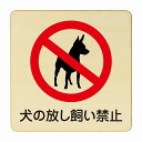 犬の放し飼い禁止 医療用 病院 医者 診察 検査 検診 治療 クリニック ドクター 正方形 9x9cm Sサイズ ピクトサイン 木製 プレート カラープリント ウッドプレート インテリア 掲示 案内 安全対策