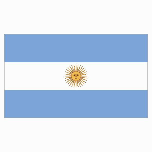 270x155mm アルゼンチン Argentine 国旗 �