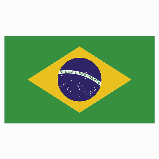 Rakuten - 210x121mm ブラジル Brazil 国旗 ステッカー シール National Flag 国 旗 塩ビ製
