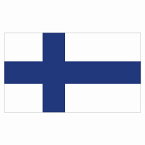 150x86mm フィンランド Finland 国旗 ステッカー シール National Flag 国 旗 塩ビ製