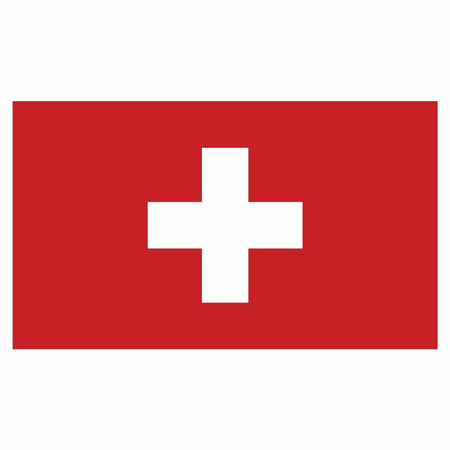 210x121mm スイス Switzerland 国旗 ステッカー シール National Flag 国 旗 塩ビ製