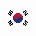 180x103mm 韓国 South Korea 国旗 ステッカー シール National Flag 国 旗 塩ビ製