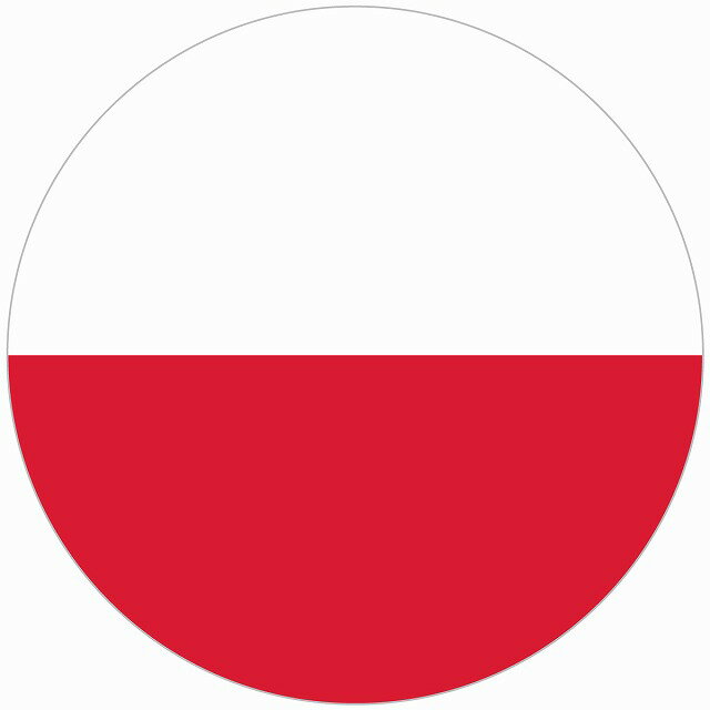 Rakuten - ポーランド 国旗 ステッカー シール National Flag 丸型 直径13 給油口 カーステッカーround type 屋外 屋内 防水 かわいい おしゃれ